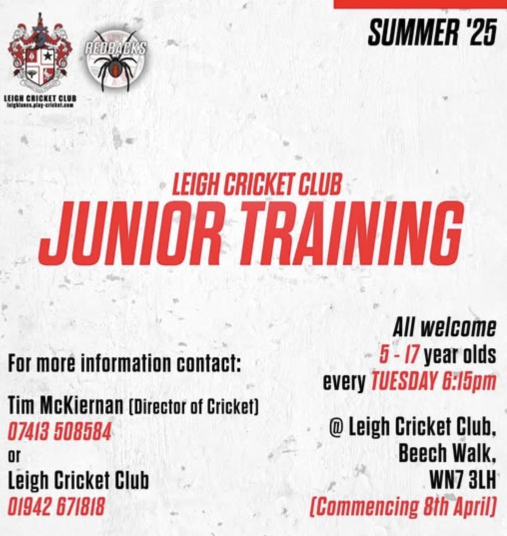 Get down to <a href="/Leigh_CC/">Leigh Cricket Club</a> and join the fun this summer! 🏏 ☀️