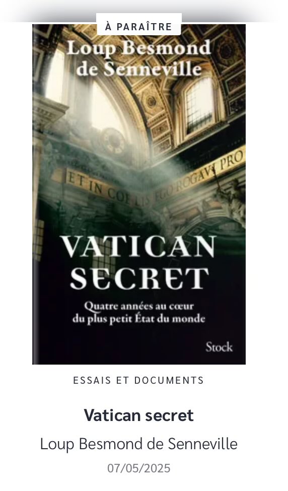 À paraître le 7 mai