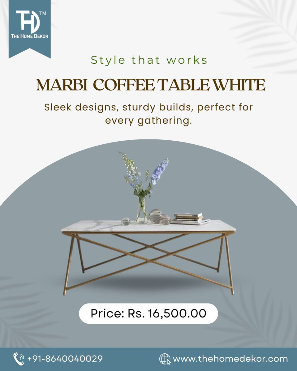 thehomedekor's tweet photo. 𝐘𝐨𝐮𝐫 𝐜𝐨𝐟𝐟𝐞𝐞 𝐝𝐞𝐬𝐞𝐫𝐯𝐞𝐬 𝐚 𝐛𝐞𝐭𝐭𝐞𝐫 𝐯𝐢𝐞𝐰.✨
📱 +91 8640040029
#thehomedekor #InteriorDesign #CoffeeTableStyle #TableTalk #HomeFurniture #ModernLiving #CenterpieceGoals #ElegantDesign #ChicSpaces #HomeDecorGoals #table #CoffeeTable #tabledecor https://t.co/OgxOvkjOb0