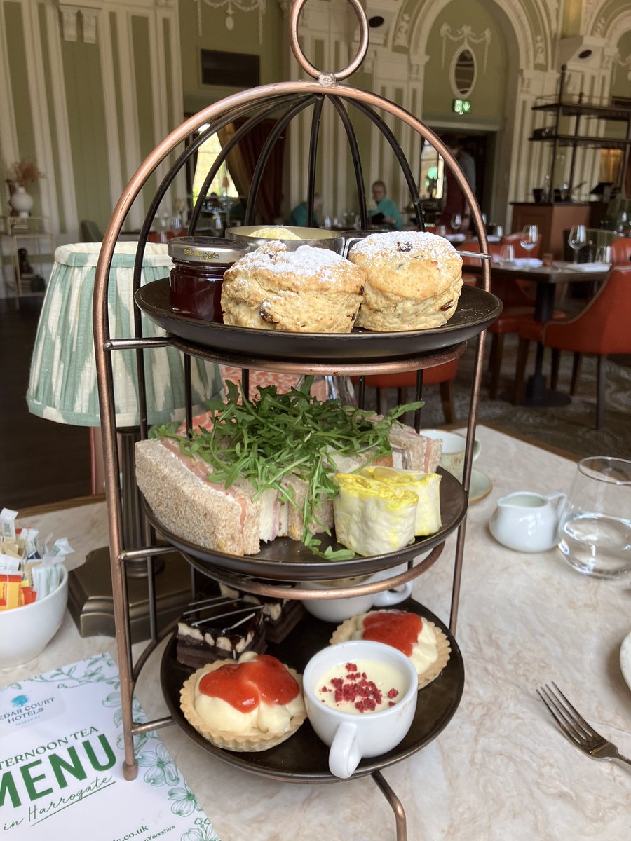 Thanks to Sam and all the businesses at #SamNetworking we enjoyed a delicious Afternoon Tea at <a href="/CedarCourtHotel/">The Cedar Court Hotels Group</a> #Harrogate 
One of the best ways to mix business and pleasure 🍰