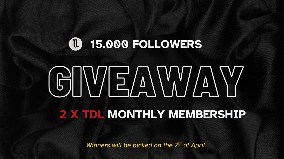 GIVEAWAY TIME 🎁🎁🎁

To celebrate reaching 15,000 followers, I'm giving away 2 free TDL Monthly Memberships!

How to participate:
- Follow <a href="/Trader_Luuk/">Luuk</a>  and <a href="/TDL_Trading/">TDL Trading Community</a> 
- Like + Retweet this post

Winners will be announced on Monday!