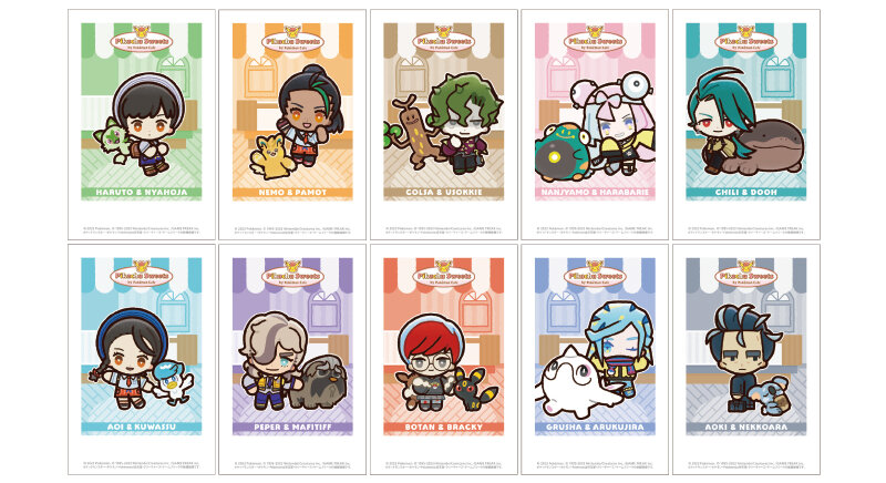 (Twitter当選品)POKÉMON TRAINERS フォトカード10枚 ポケモントレーナーモチーフのポケッフル！？ パルデアキャラの