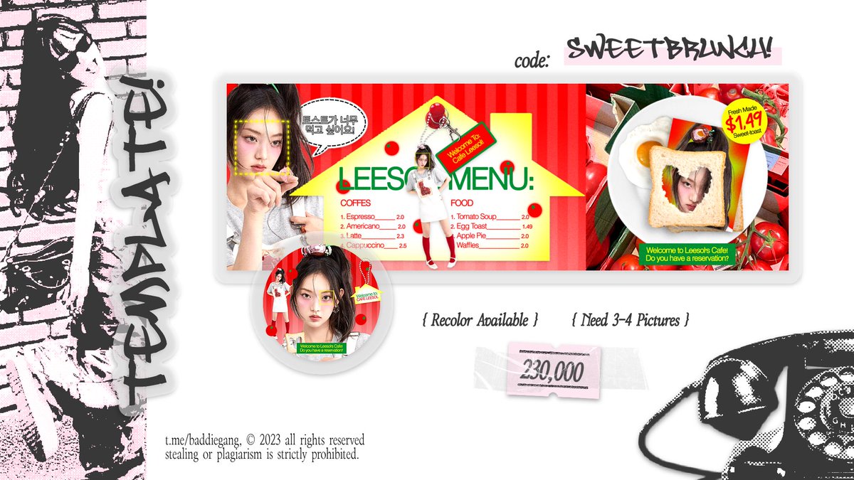 Help repost, thank you! 💘

Hi, bratz! 
( masih ) Special Lebaran: Niki punya 5 template layout IPV yang siap dijemput hari ini jam 21.00 WIB tepat melalui DM, dengan diskon sebesar 15% ( harga cek ALT ) 📓

Ketuk thread untuk info lebih lanjut! 📞

( 4/5 )

< #zonauang >