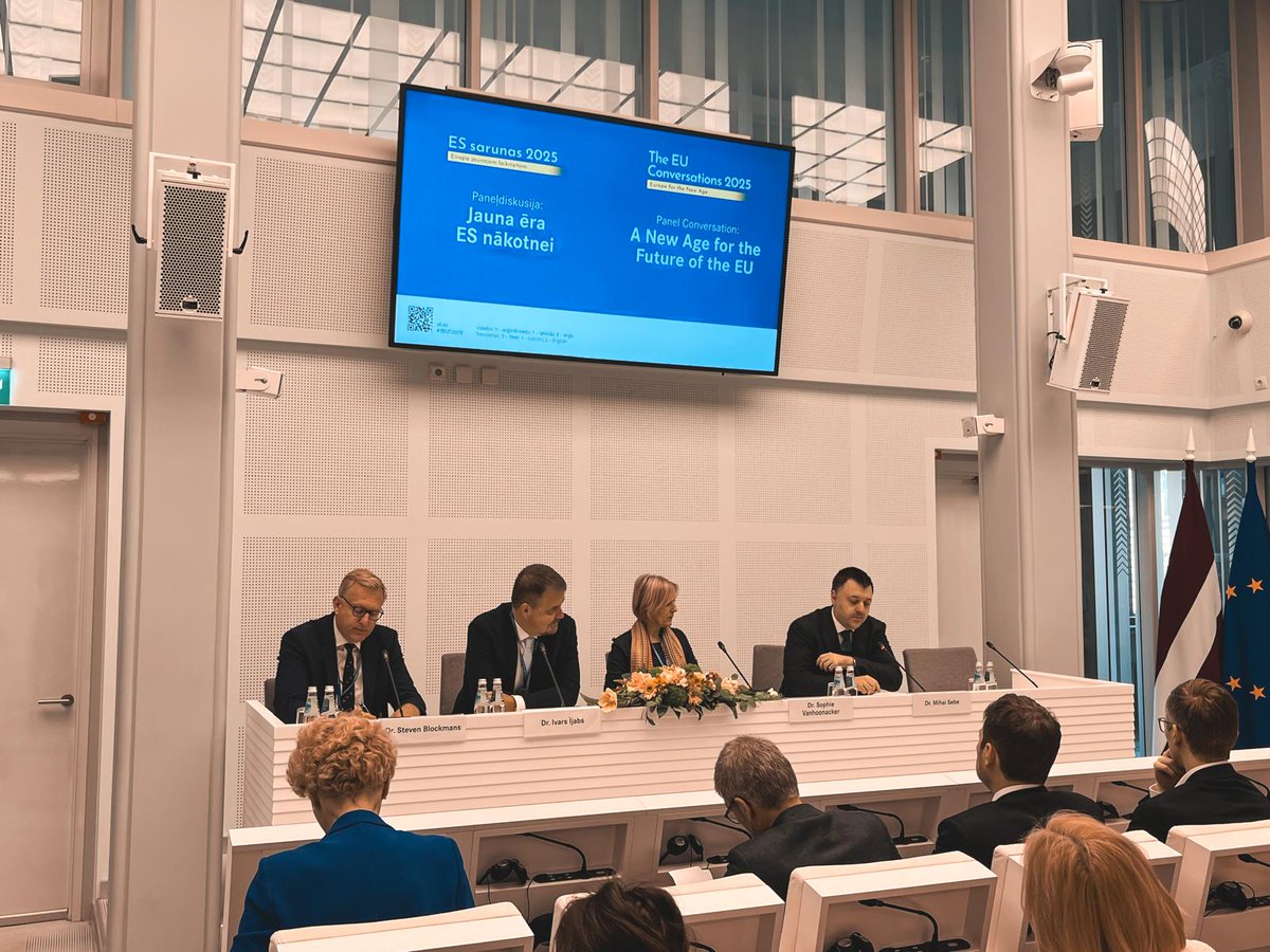 Ārpolitika (@liia_lv) on Twitter photo The first panel is live! MEP <a href="/ijabs/">Ivars Ijabs</a> draws attention to institutional challenges still within the European Union. 🏛️🇪🇺 He mentions as examples the Council's unanimity for decision-making, especially in sanctions cases, and the need to strengthen the EP's role in EU! #TEUC2025 The first panel is live! MEP <a href="/ijabs/">Ivars Ijabs</a> draws attention to institutional challenges still within the European Union. 🏛️🇪🇺 He mentions as examples the Council's unanimity for decision-making, especially in sanctions cases, and the need to strengthen the EP's role in EU! #TEUC2025