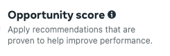 We trust meta's recommendations so much that meta considered adding an opportunity score with recommendations.

Oh, and the pop-up? Yeah, totally not showing up every second. 

&amp; absolutely not irritating at all.