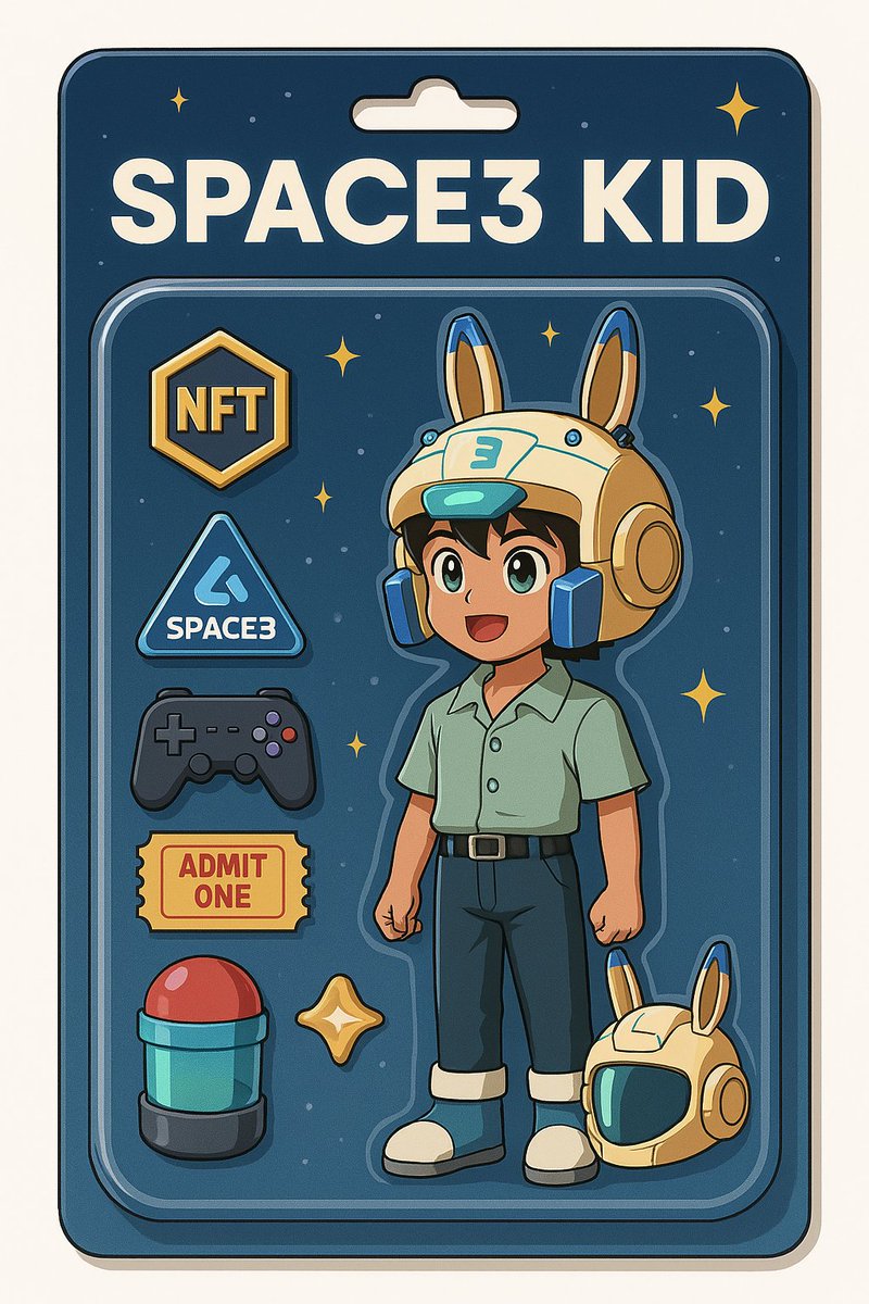 Space3 Kid - The Ultimate Web3 Gaming Astronaut! 🎮 

Includes exclusive blockchain-powered accessories for an out-of-this-world adventure! 🚀