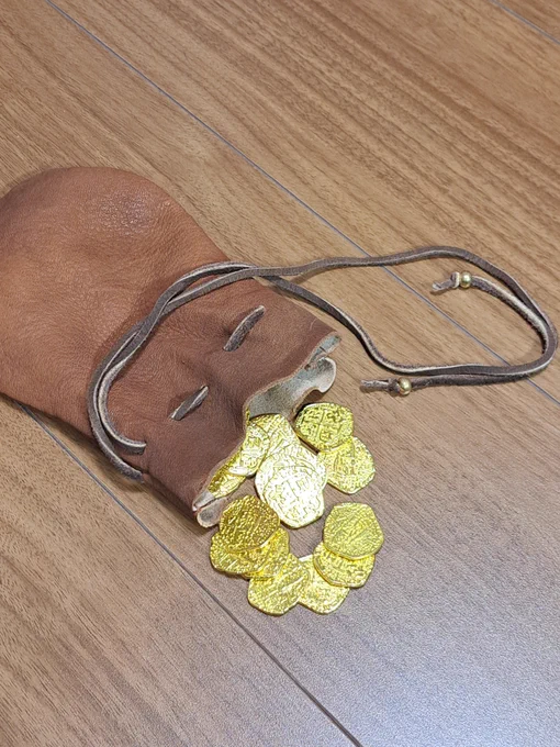 中世ヨ民憧れの金貨袋を手に入れたぞ! 