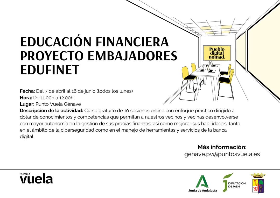 El lunes comenzamos esta interesante formación online en nuestro centro gracias a EDUFINET. Queremos seguir dotando a nuestros vecin@s de los mejores y más novedosos recursos y contenidos. La excelencia formativa digital siempre la tenemos presente.
facebook.com/share/1AYZcTsz…