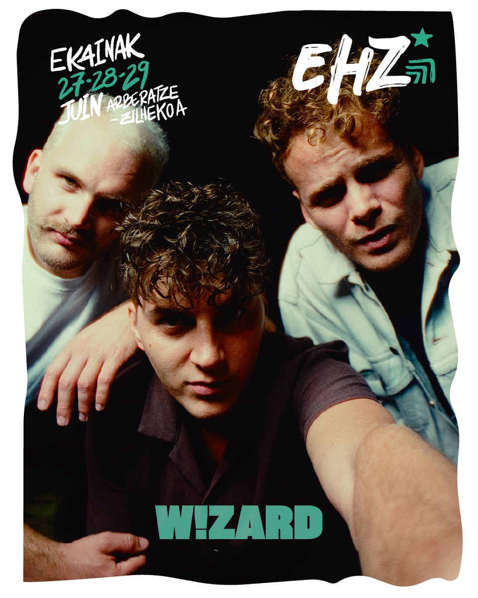 #EHZ29 | EKAINAK 27/28/29 ARBERATZE  

Auhen, Queer Falafel eta Wizard taldeak EHZren oholtza gainera igoko dira aurten!

🎟️3 eguneko bonoa prezio berezian 👇 

ehz.eus/eu/txarteltegi…

#LurrarenHerritmoa #Arberatze #ehz