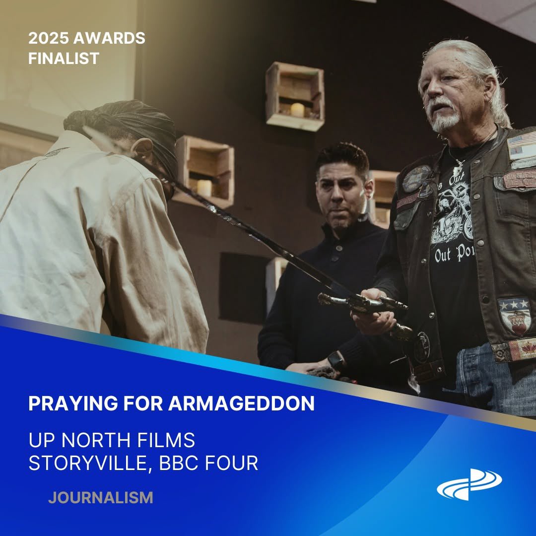 PRAYING FOR ARMAGEDDON is a finalist for the #sandford2025 Journalism award! ✨🇬🇧

<a href="/Pray4Armageddon/">Praying For Armageddon</a> <a href="/bbcstoryville/">BBC Storyville</a> <a href="/sandfordawards/">Sandford St Martin</a>