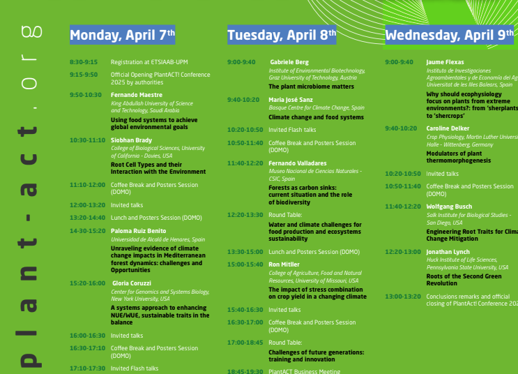🌱Del 7 al 9 de abril tendrá lugar Plant ACT! en Madrid
Con un programa claro centrado en el cambio climático y una selección de conferenciantes que abordan el problema desde diferentes perspectivas

Puedes saber más sobre este evento en su página web👇
f.mtr.cool/mpapahineq