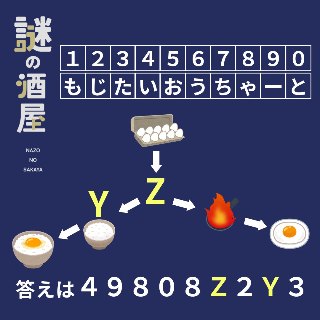 謎の酒屋】『 答えは1文字 』 解読できた方は以下のページ内の“店主の