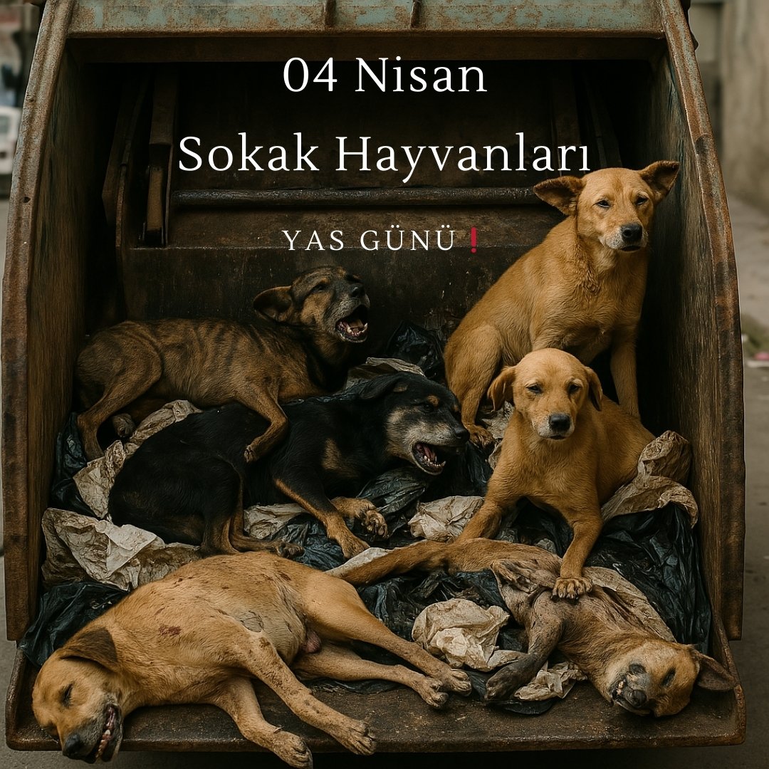 4 Nisan: Katledilen Canların Yas Günü

Bugün, 4 Nisan. Kağıt üzerinde "Sokak Hayvanlarını Koruma Günü" olarak geçiyor. Ama biz bu günü kutlamıyoruz. Kutlayamayız. Çünkü bugün, öldürülen, aç bırakılan, sürgün edilen, zehirlenen ve kurşunlanan binlerce sokak hayvanının yas günüdür.
