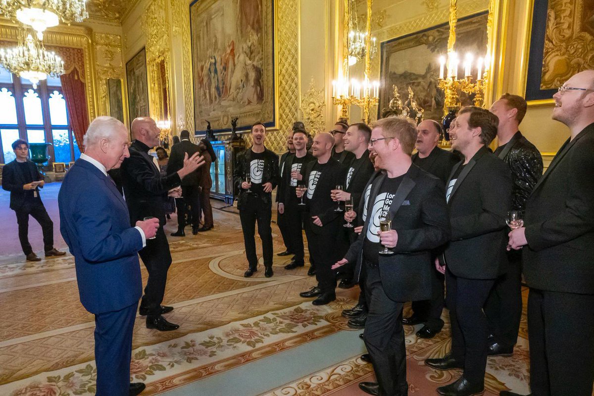 London Gay Men's Chorus (@ldngmc) on Twitter photo Last night, the Ensemble of the London Gay Men’s Chorus performed for His Majesty The King at a reception at Windsor Castle to celebrate community music across the UK, recognising grassroots music groups and projects.
<a href="/RoyalFamily/">The Royal Family</a> #WindsorCastle Last night, the Ensemble of the London Gay Men’s Chorus performed for His Majesty The King at a reception at Windsor Castle to celebrate community music across the UK, recognising grassroots music groups and projects.
<a href="/RoyalFamily/">The Royal Family</a> #WindsorCastle