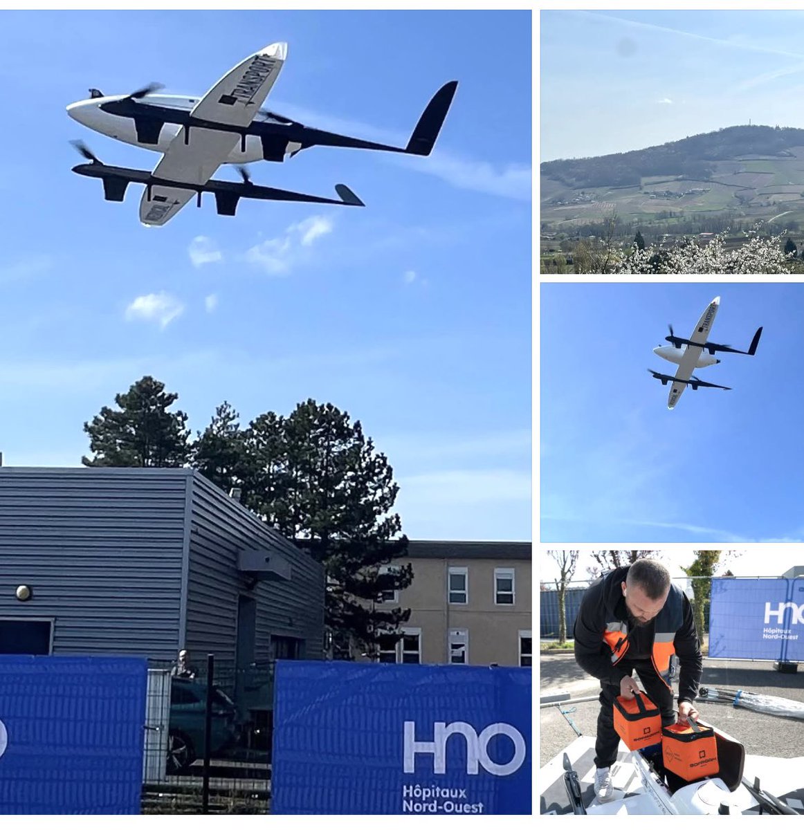 🔵 Une solution innovante pour nos hôpitaux !
L’<a href="/HNordOuest/">Hôpitaux Nord-Ouest</a>  Villefranche, lance le transport entre établissements, par drone, des prélèvements sanguins et médicaments : une véritable révolution logistique hospitalière !. Une avancée prometteuse pour la santé sur les territoires!