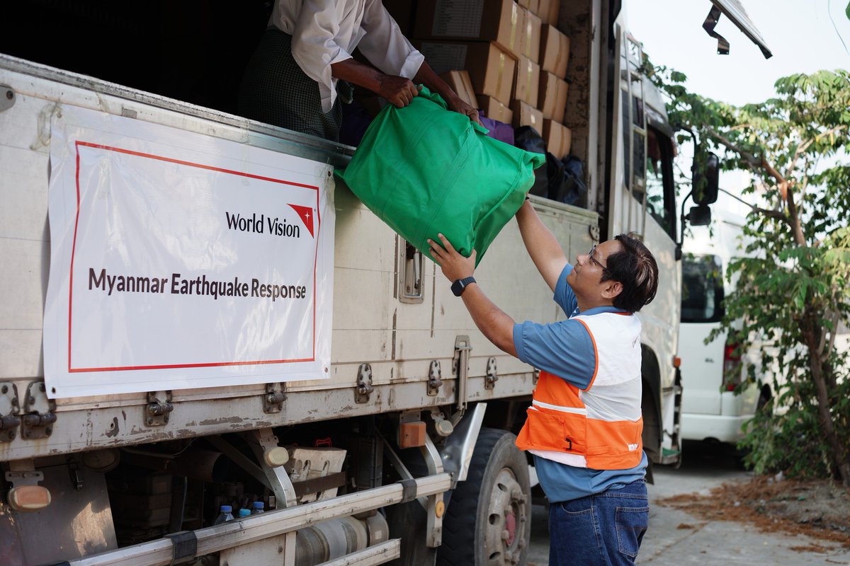 Our team on the ground is working around the clock to deliver essential relief items—food, water, blankets, mosquito nets, cooking supplies, hygiene kits and more—to help families who’ve lost everything in the #MyanmarEarthquake.

This is what hope looks like in action.