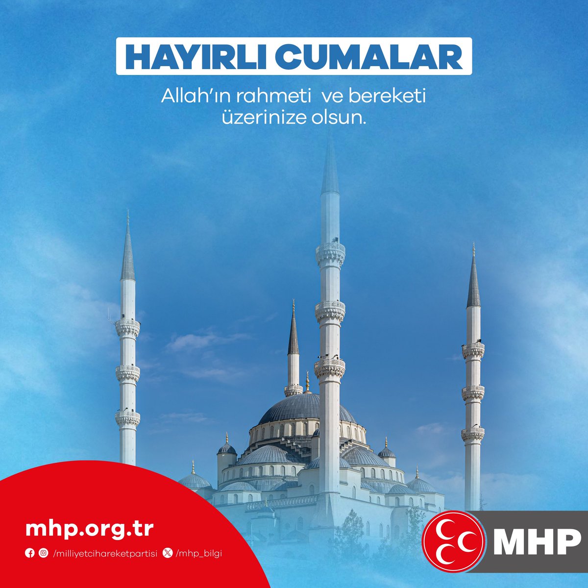 mhpidilil34983's tweet photo. Allah'ın rahmeti ve bereketi üzerinize olsun.
#HayırlıCumalar 

@dbdevletbahceli 
@E_SemihYalcin 
@mhpsirnak073 
@MHP_Bilgi https://t.co/y6xq9yq1UP