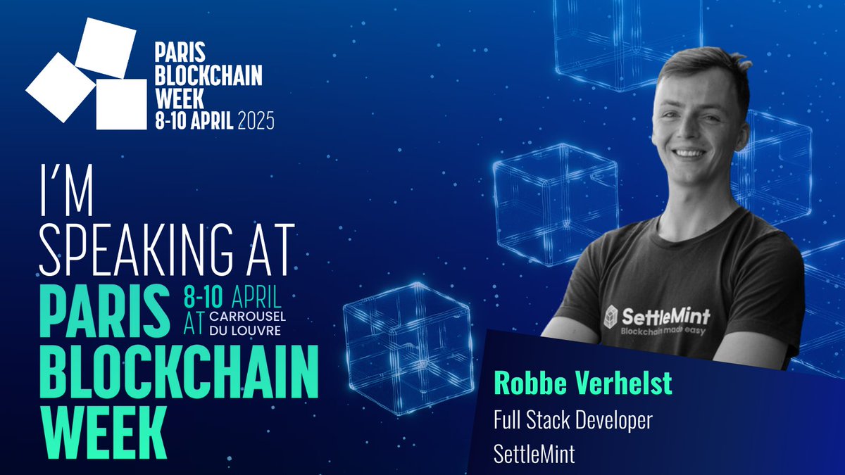 SettleMint is on stage at #PBW2025! 🎤

Join Robbe Verhelst on Apr 8, 11:20–12:00 at The Mona Lisa Stage for a panel on “Beyond NFTs: How brands are bringing Web3 to the masses.”

Stay after for Q&amp;A, then meet us at Booth 85! 🇫🇷
 🔗 hubs.li/Q03fVv5b0