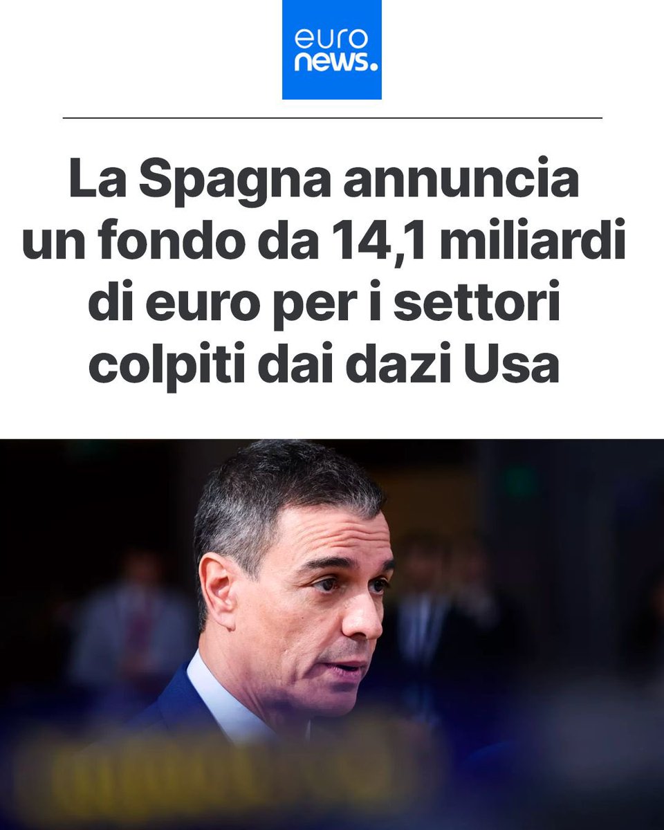 In risposta ai dazi degli Stati Uniti la Spagna ha annunciato subito un piano da 14 miliardi a protezione di imprese e posti di lavoro. E lì hanno bollette più basse per imprese e famiglie, salario minimo legale. Noi invece abbiamo Giorgia Meloni che gli stipendi li ha aumentati