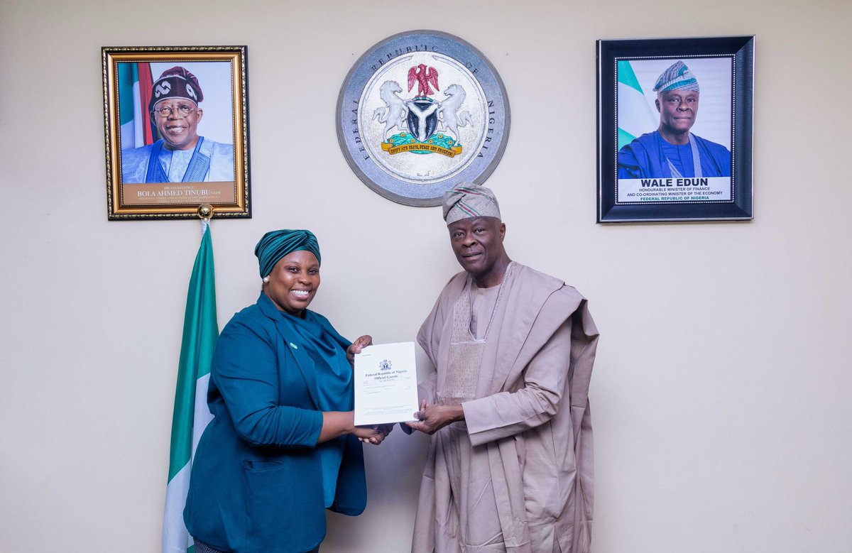 FGN Moves to Activate Climate Change Fund, Aligns Finance with Green Agenda

The Honourable Minister of Finance and Coordinating Minister of the Economy, Wale Edun, met with Dr. Nkiruka Madueke, Director-General of the Nigeria Climate Change Council (NCCC), to advance efforts to