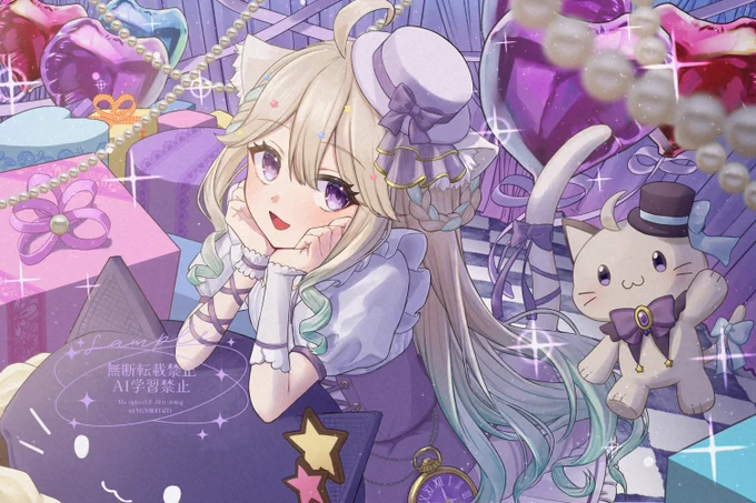 【お仕事報告】星夢ぐぅたら様(#HoshiyumeGutara )の新衣装お披露目/誕生日イラストを担当させていただきました! 