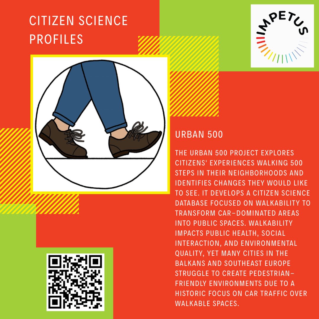 impetus4cs's tweet image. #CitizenScience Profile

The #URBAN500 project participated in the #IMPETUS4CS Accelerator, constructing a robust open database on the quality of pedestrian spaces in the densely populated areas of the Balkan cities.

👣 impetus4cs.eu/urban500/

#urbanplanning #walkability
