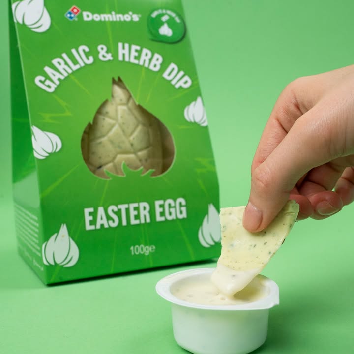 🥚 AVAILABLE NOW 🥚

🧄 The Garlic &amp; Herb Easter Egg 🧄

this one is for the superfans 🙂‍↕️

get yours at Dominoseasteregg.com