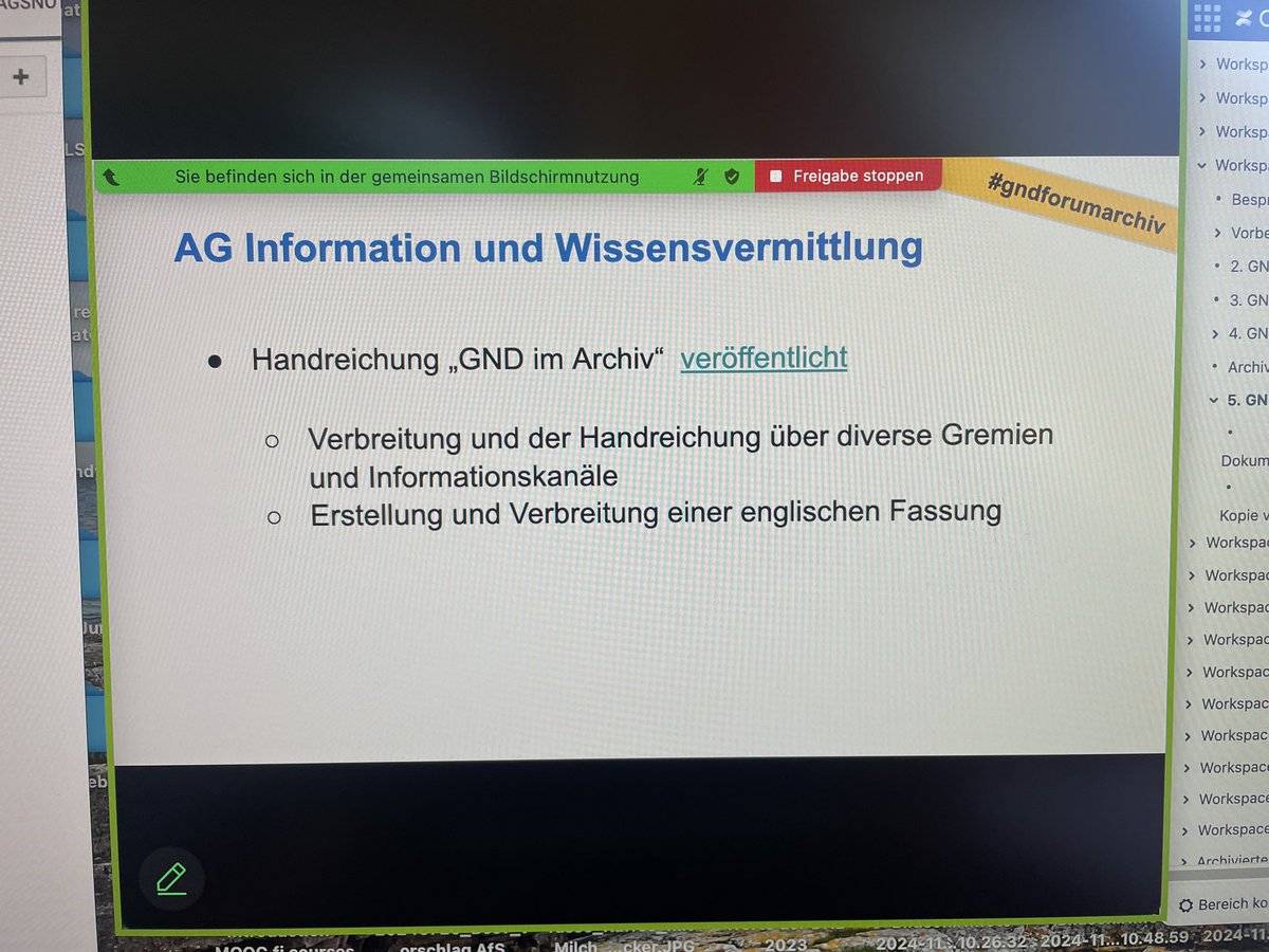 #GNDforumarchiv #archiv heute mit über 100 Teilnehmenden diskutiert die Archiv- Community ihren Blick auf Normdaten