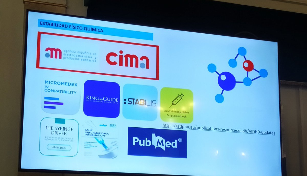 Fuentes de información para averiguar estabilidad físico-química. Dra Dávila en el IIcurso de Farmacorecnia #cursoFTH