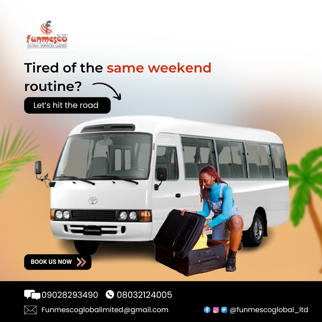 funmescoglobal's tweet photo. Hit the road , have fun , create memories ✨️ 

Let's do this together this weekend 
 
Book us  now !.

#Logistics #WeekendVibes
#tgif #luxuryride #rentabus https://t.co/jkwaLskpk2