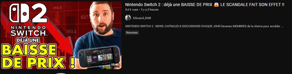 LeafChamploo's tweet photo. P***** sérieusement comment tu peux faire un tel putaclic ? J'essaye de garder de la distance avec tout ça mais là en tombant dessus par hasard ce matin, ça me met en rogne.
Au delà de la fake news (non la Switch 2 ne baisse pas de prix car Nintendo répond aux réactions)... 1/9 https://t.co/Fu3RMui9NJ