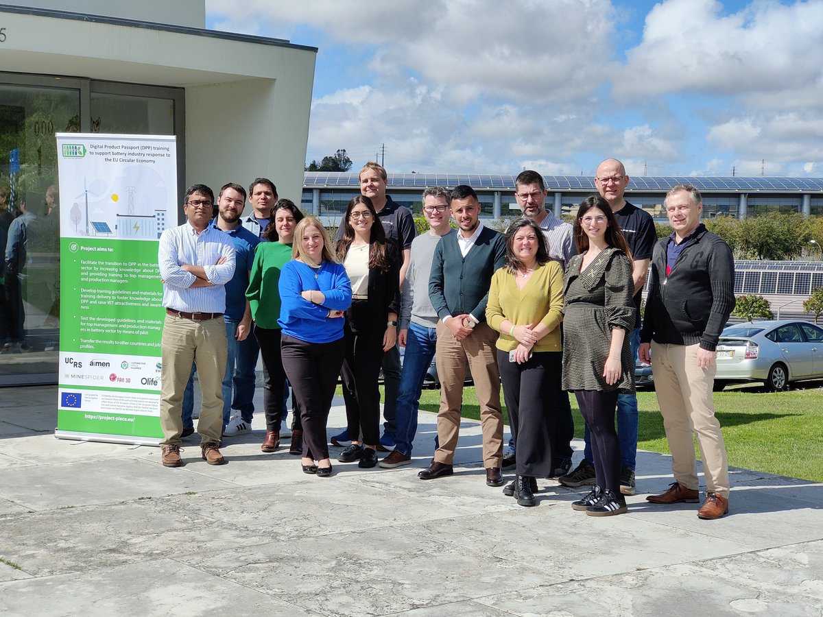 👏 Great progress in Lisbon! 🇵🇹

From 1–3 April, the PIECE Consortium held a key “Train the Trainers” session on Digital Product Passport (DPP) training for the battery sector.

High-quality materials are ready - pilot sessions coming soon! 🔋📘