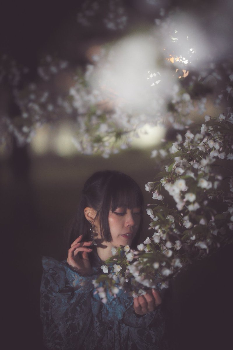 月明かりに 照らされて 静かな夜に
.
photo＊<a href="/Pflat6/">p</a>
.
#portrait
#桜