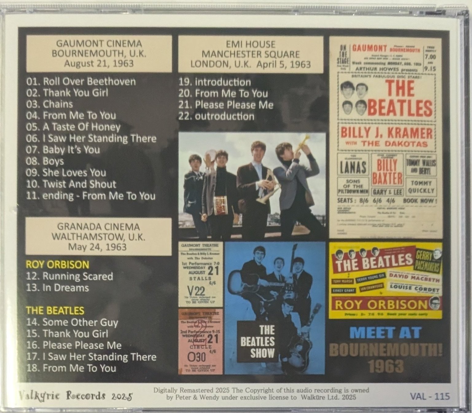 THE BEATLES / BOURNEMOUTH 1963 (2CD JEWEL CASE) =TMOQ