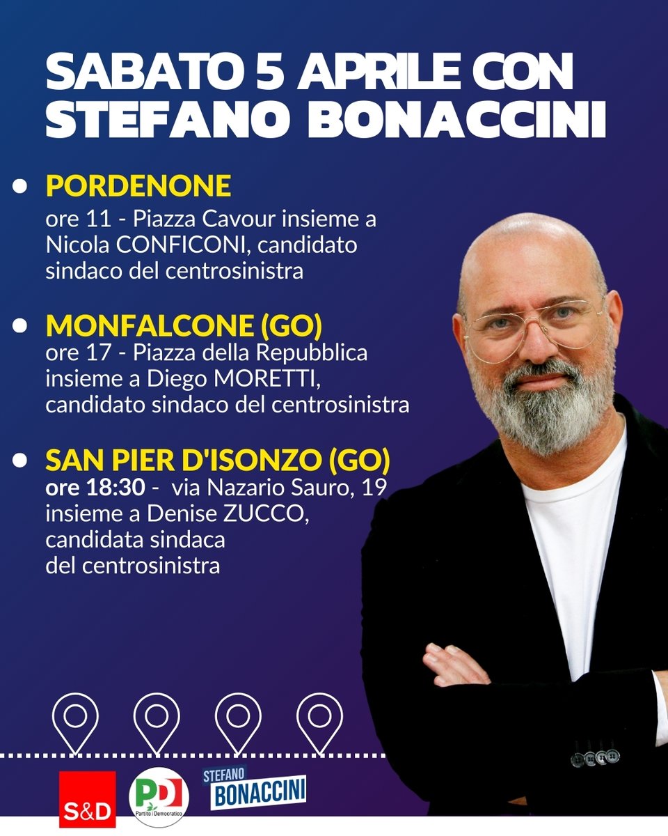 Pd Friuli Venezia Giulia (@pdfvg) on Twitter photo SABATO BONACCINI A PORDENONE, MONFALCONE E S. PIER D'ISONZO
Apprezziamo l’attenzione e il dialogo mantenuti con i nostri territori da <a href="/sbonaccini/">Stefano Bonaccini</a>, figura di politico concreto e amministratore competente in sintonia con il tessuto produttivo Fvg, oltre che rappresentante SABATO BONACCINI A PORDENONE, MONFALCONE E S. PIER D'ISONZO
Apprezziamo l’attenzione e il dialogo mantenuti con i nostri territori da <a href="/sbonaccini/">Stefano Bonaccini</a>, figura di politico concreto e amministratore competente in sintonia con il tessuto produttivo Fvg, oltre che rappresentante