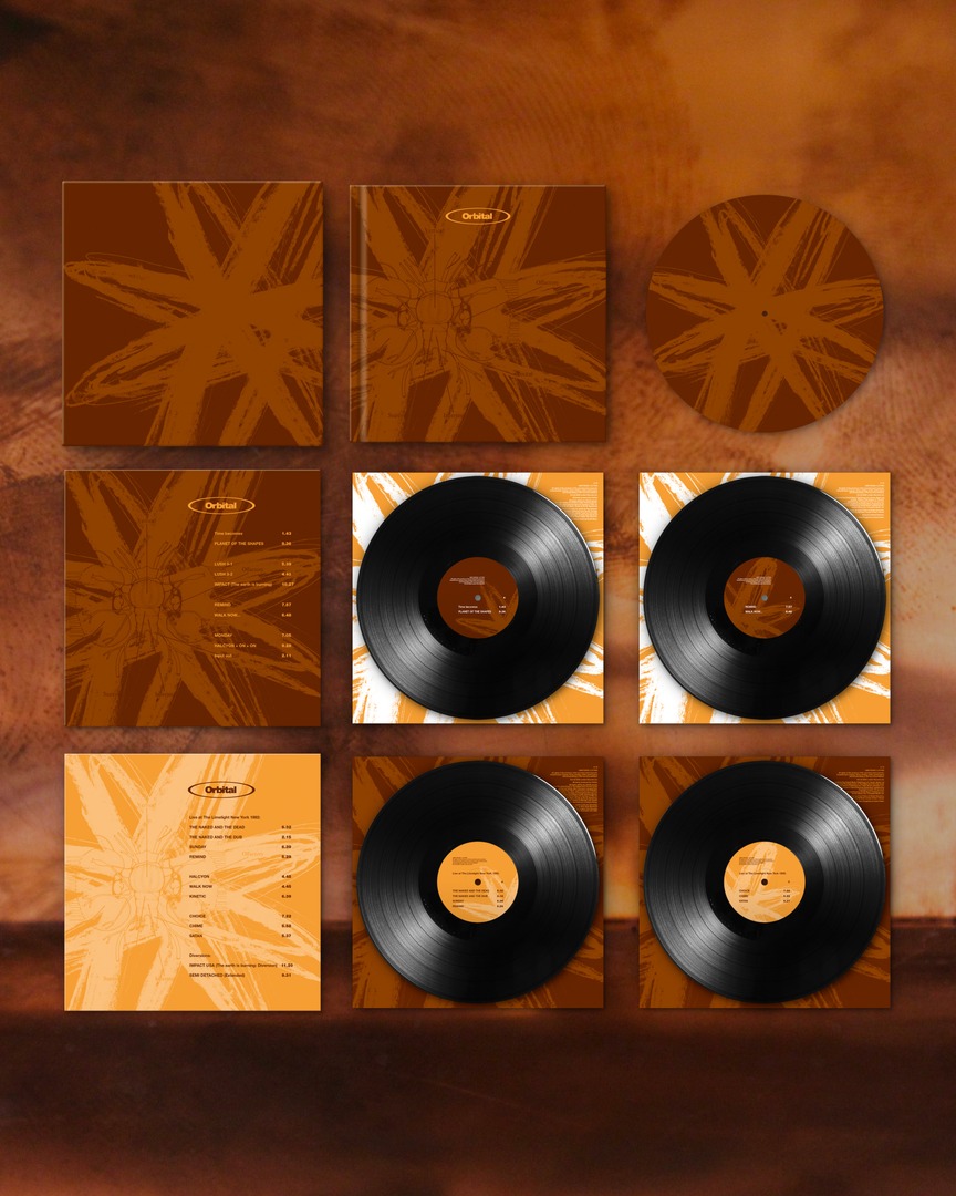 orbitalband's tweet image. 🟤 THE BROWN ALBUM RETURNS 🟤
1993 classic. 23 bonus tracks—unreleased cuts, rarities & live sets.
4LP, 4CD, cassette, digital.
🗓 23 May – London Records
💿 Pre-order: orbitalband.lnk.to/brownalbum
#Orbital #BrownAlbum #Reissue
