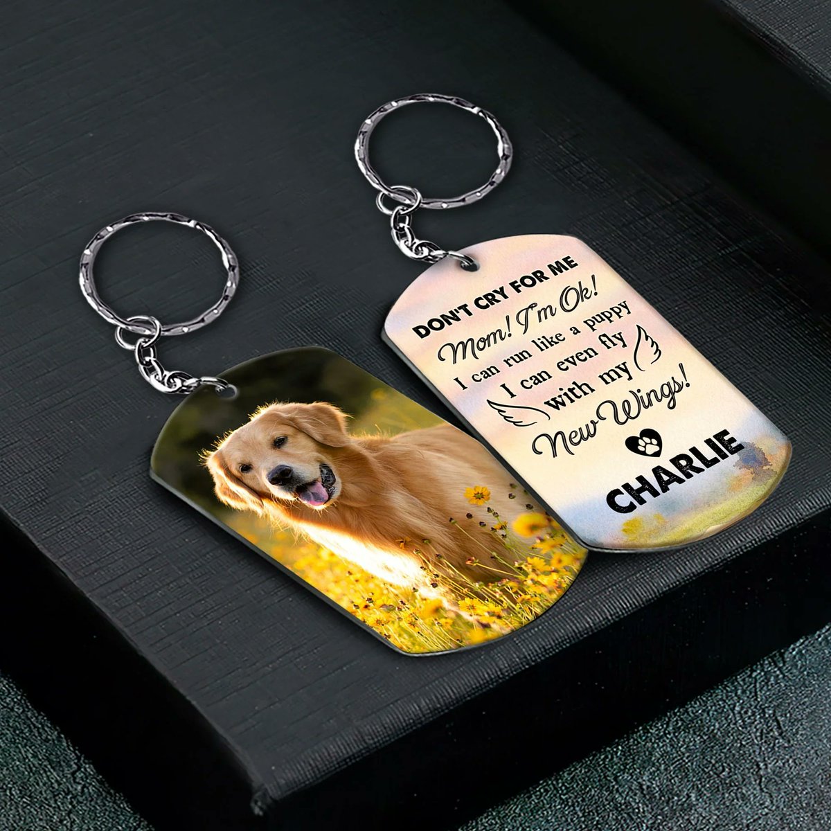levistina_store's tweet image. Don't Cry For Me - Personalized Photo Keychain | A touching memorial keepsake to carry their memory with you.
#MemorialGift #PhotoKeychain #CustomGift