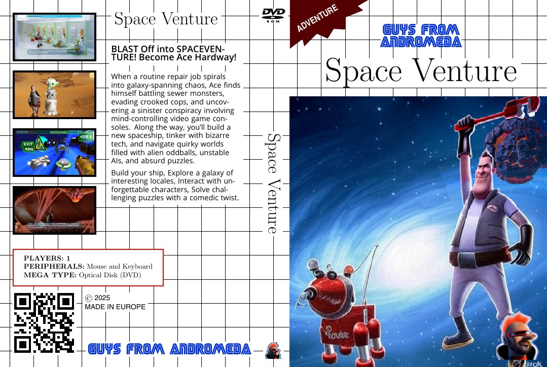 Lord Wolfenstein (@lordwolfenstein) on Twitter photo <a href="/AndromedaGuys/">Guys From Andromeda</a> This is what the game's #boxart/#coverart would look like if it were published by Nintendo or Sega. <a href="/AndromedaGuys/">Guys From Andromeda</a> This is what the game's #boxart/#coverart would look like if it were published by Nintendo or Sega.