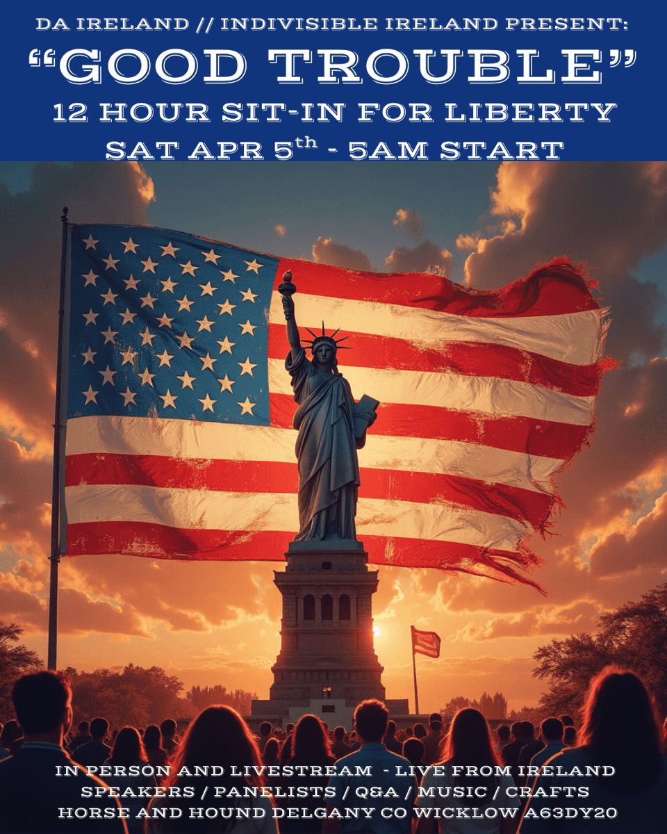 DemsIRL's tweet photo. BREAKING NEWS - SIT IN for LIBERTY EVENT THIS SATURDAY APRIL 5TH - VIRTUAL AND IN PERSON!
 5 am and going 12 hours to 5pm --  interspersed with guests, speakers, music, and testimonials. 
We welcome in person and virtual attendees!

✊️RSVP:
https://t.co/xEX1EXAYtw
@DemsAbroad https://t.co/jWRc6OVuP7