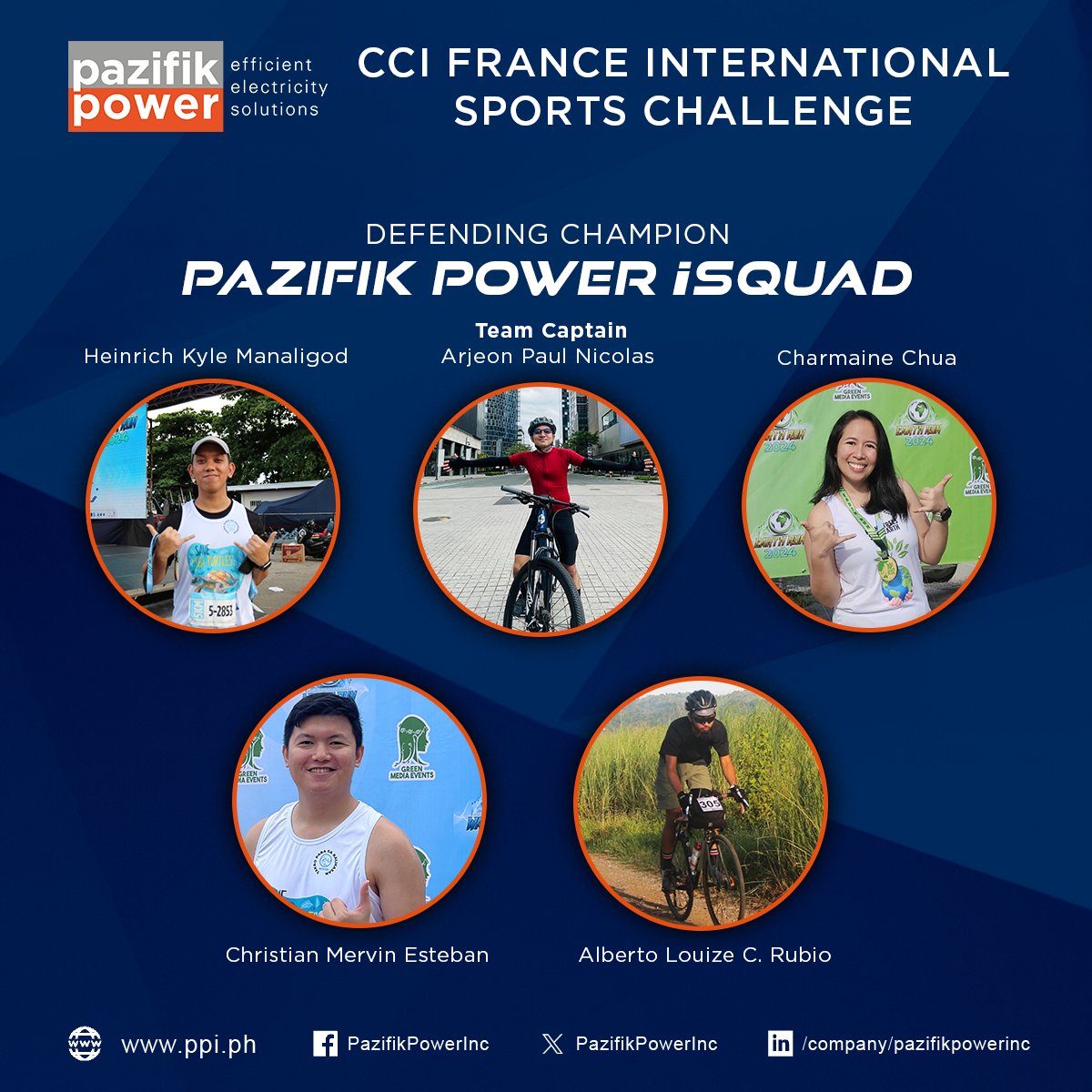 PazifikPowerInc's tweet image. Our journey continues as we defend our Championship Title!
We’re excited to announce that the Pazifik Power iSquad Team is back to defend our title in the French Chamber of Commerce and Industry in the Philippines International Sports Challenge 2025!