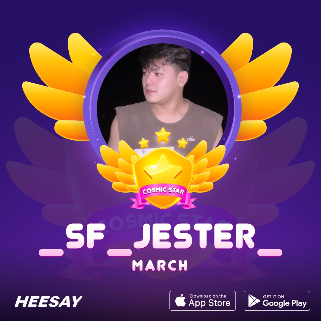 heesayph's tweet photo. 🌟Congratulations to our March "Cosmic Stars"! ✨ Your dedication, passion, and hard work have truly shined brightly, making an incredible impact. Keep reaching for the stars and inspiring everyone around you! 🚀💫 #CosmicStars #March2025 #HeesayApp

Top Hosts:
_SF_JESTER_
Cool___Tee王I
KidD_SF