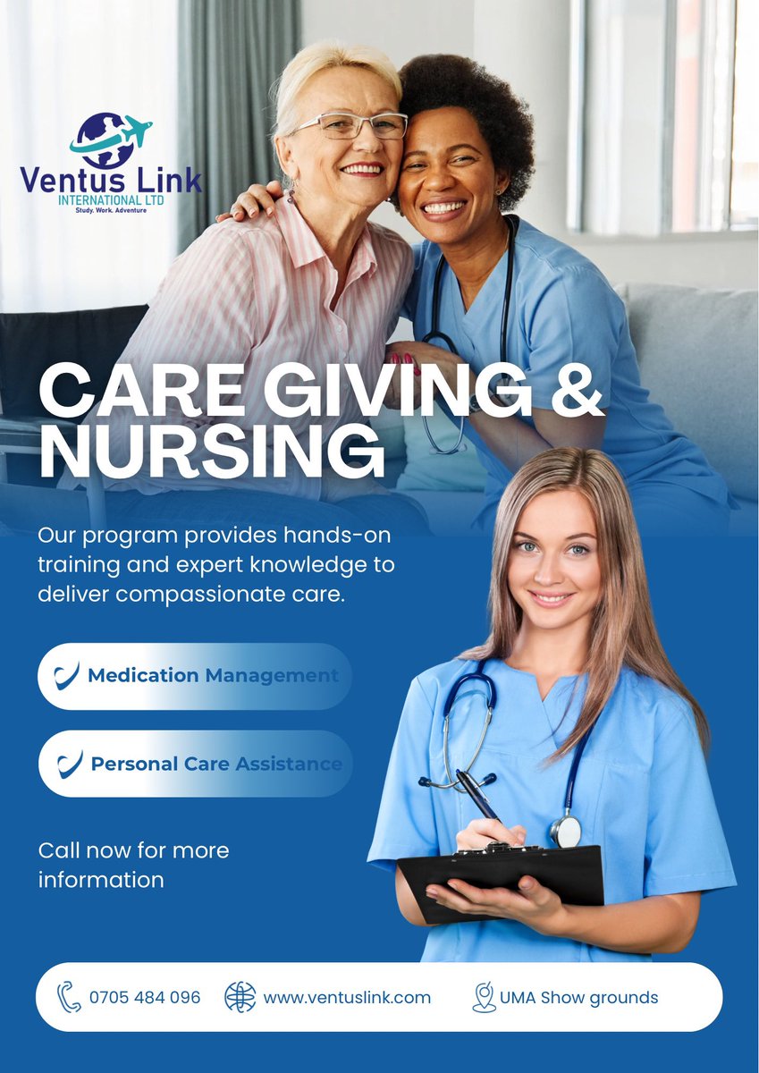 Become a skilled caregiveror nurse👩‍⚕️🧑‍⚕️!
Our program includes:
Clinical training &amp; practice, Health assessment &amp; promotion and Pharmacology &amp; medication management

Enroll now!
 #NursingProgram #Caregiving #HealthcareEducation #USA