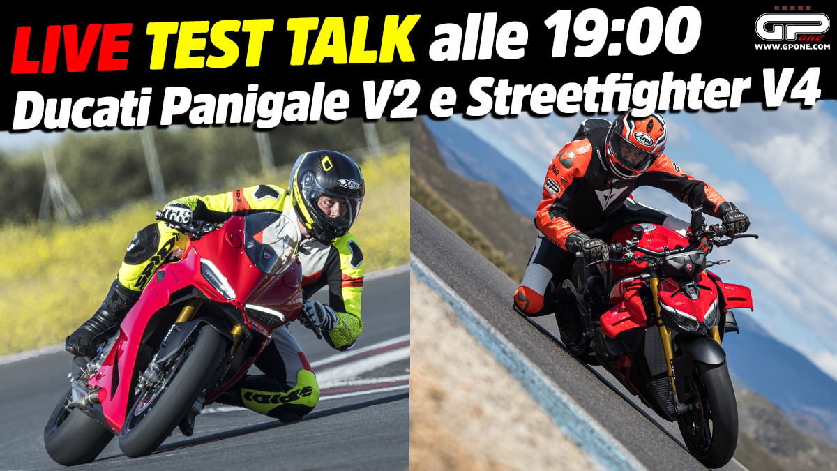 gponedotcom's tweet photo. VIDEO - Stasera parliamo di due grandi novità di Borgo Panigale, commentando il nuovo corso di Ducati tutto teso verso la realizzazione di moto facili ma velocissime. Preparate le vostre domande! https://t.co/PuPdzljui9 #ducati #TestTalk #PanigaleV2 #STREETFIGHTERV4 https://t.co/3q07pO9NQp