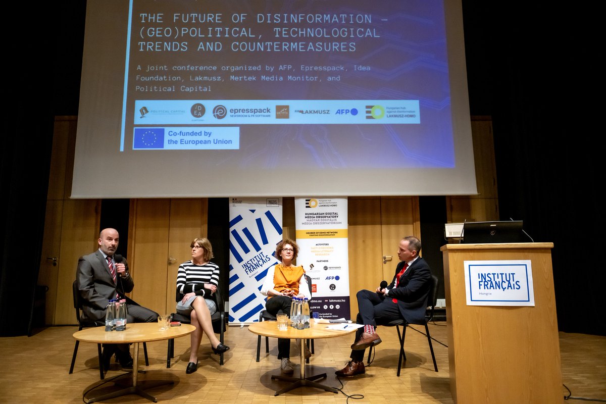 Media Development Foundation (MDF) (@mdfgeo) on Twitter photo The Future of Disinformation – (Geo)political, Technological Trends & Countermeasures
On April 2, <a href="/tamarMDF/">Tamar Kintsurashvili</a> of <a href="/mdfgeo/">Media Development Foundation (MDF)</a>, spoke in Budapest on the evolving landscape of #disinformation & the challenges of geopolitical shifts & tech advancements.
📸 Photos (c) <a href="/Pol_Cap/">Political Capital</a> The Future of Disinformation – (Geo)political, Technological Trends & Countermeasures
On April 2, <a href="/tamarMDF/">Tamar Kintsurashvili</a> of <a href="/mdfgeo/">Media Development Foundation (MDF)</a>, spoke in Budapest on the evolving landscape of #disinformation & the challenges of geopolitical shifts & tech advancements.
📸 Photos (c) <a href="/Pol_Cap/">Political Capital</a>