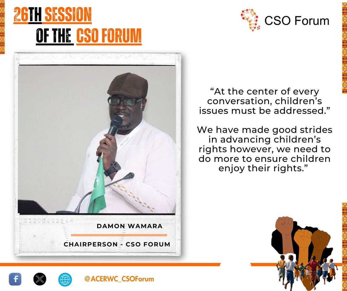 Official remarks by the chairman of the  CSO Forum, <a href="/damonwamara/">Damon K. Wamara</a> .
#26thCSOForum