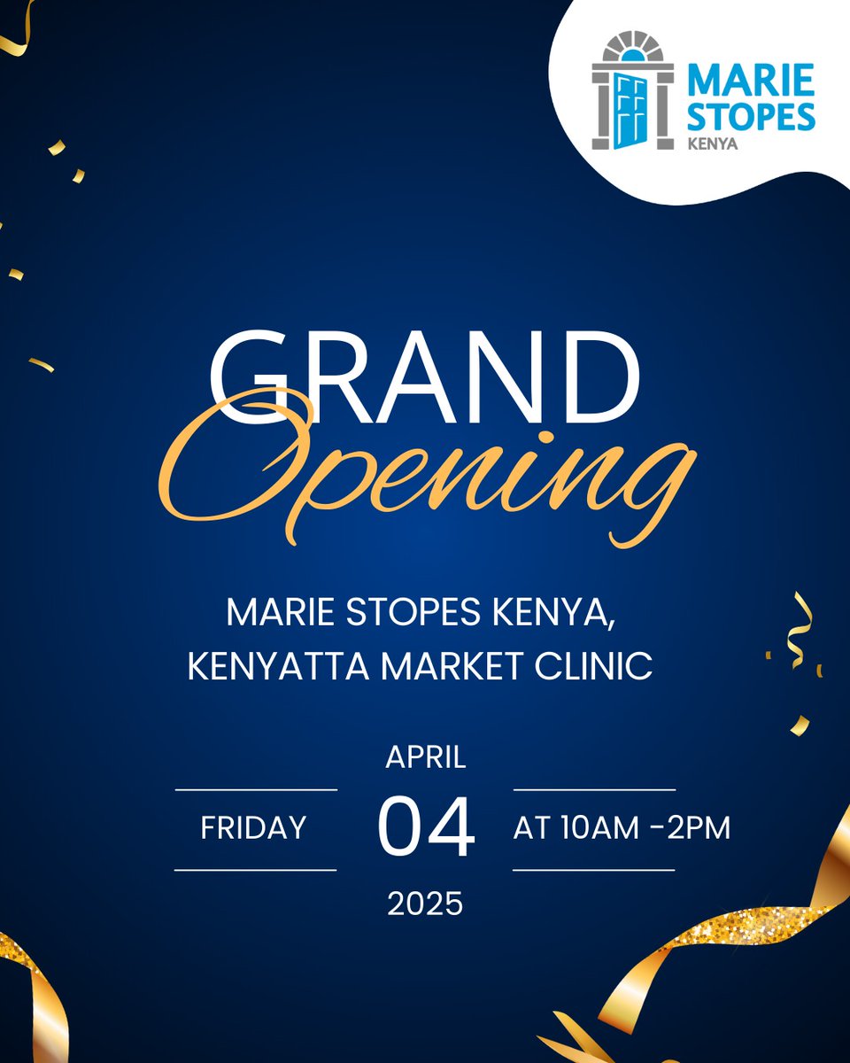 Ruttosharon254's tweet photo. Experience top-notch reproductive health services at the new MarieStopes KenyattaMarket Clinic at Sunview Estate. Visit us for expert care in a comfortable environment. #NowAtSunview https://t.co/GgVge0ggSv