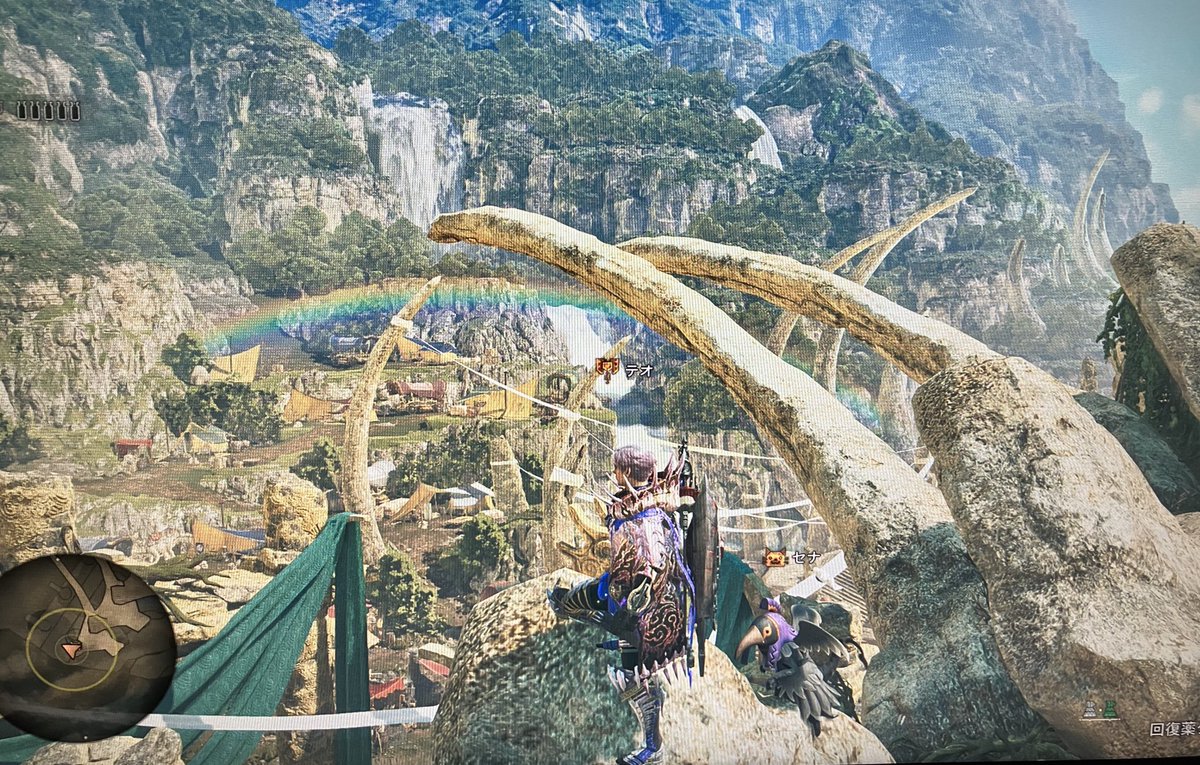 大集会場！虹きれー！！✨