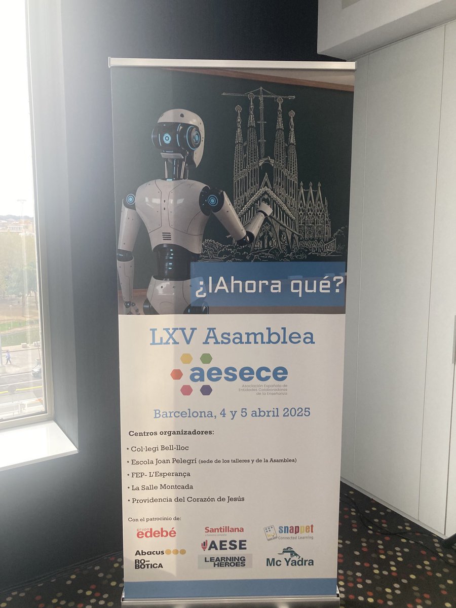 Quince minutos y empezamos!!!! LXV Asamblea de ⁦<a href="/aesece_Es/">AESECE</a>⁩ 
#aesece2025
#bachilleratoconcertado 
#¿IAhoraqué?