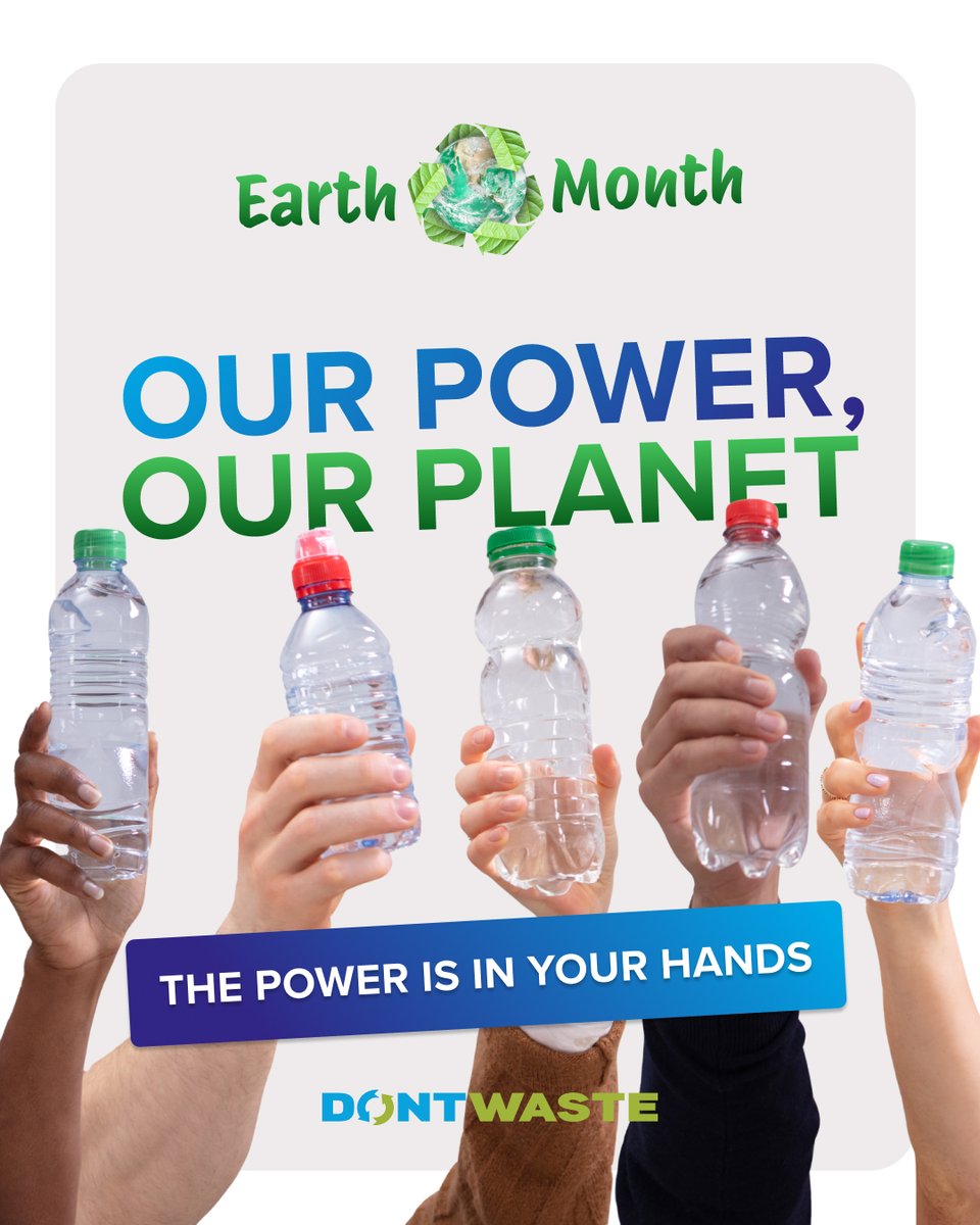 DontWasteGroup's tweet photo. Happy Earth Month! 🌍

This #EarthMonth, we’d like to remind you that the power is in your hands. #Recycling one kilogram of your PET bottles can save enough energy to power a lightbulb for over a week! ♻️💡

Recycling isn’t just about waste—it’s about powering a better future! https://t.co/TAs7gZ4VVi