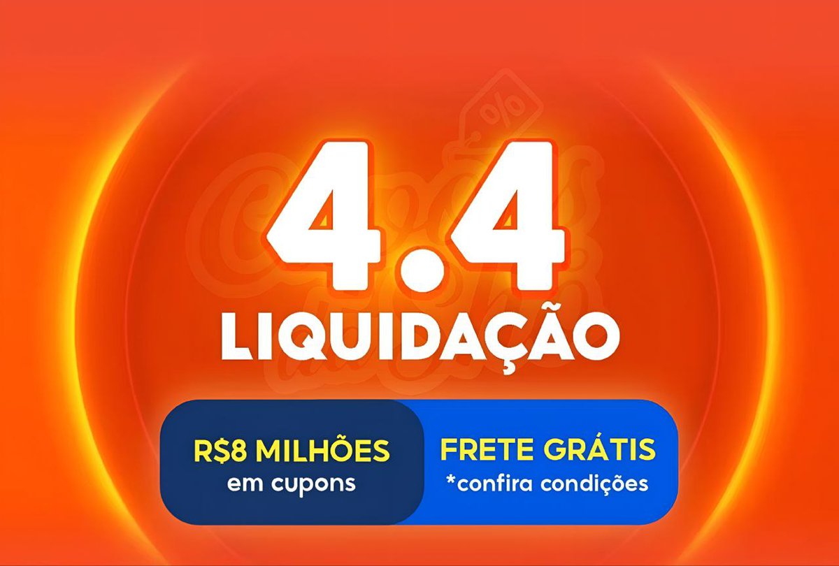 biapratez's tweet image. ✨ COMEÇOU LIQUIDA SHOPEE 4.4

🎟 Cupons de até R$100 OFF
🚚 Frete Grátis sem valor mínimo 
🛍 Milhares de ofertas 

🔗 RESGATE AQUI: s.shopee.com.br/8Kbv6m5EKR

✅️ Válido em todo o app 
#LiquidaShopee #CupomShopee #Shopee44